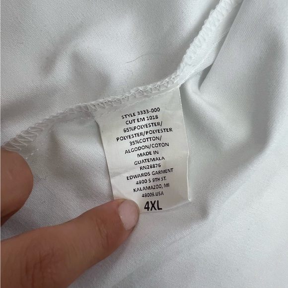 Edwards men’s white button up shirt 4XL m129-33 - Picture 4 of 4